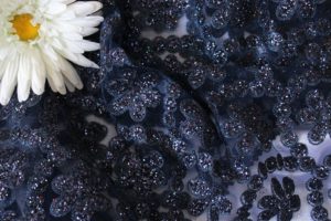 Ткань сетка валентино цвет темно-синий